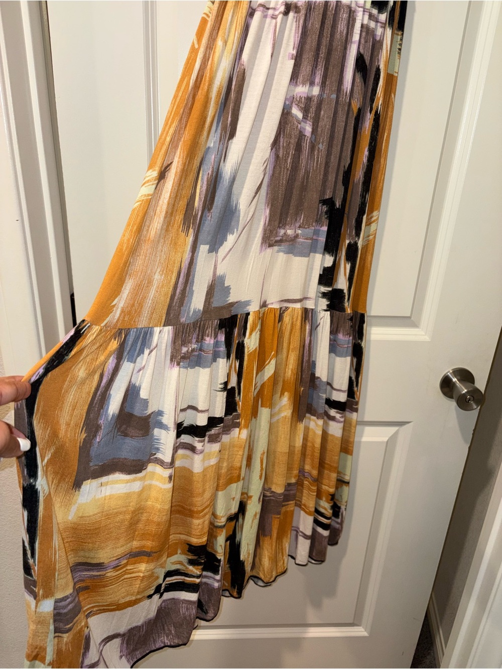 NWOT! MISSONI Multicolor Paint Splash Tiered Sleeveless Maxi Dress Size US 6 - Picture 13 of 14
